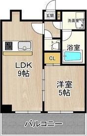 CITY SPIRE十三東(1LDK/6階)の間取り写真