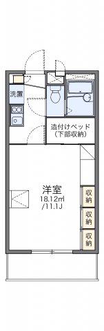 レオパレスAST(1K/3階)の間取り写真