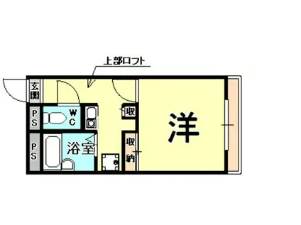 レオパレス甲子園高潮町II(1K/2階)の間取り写真