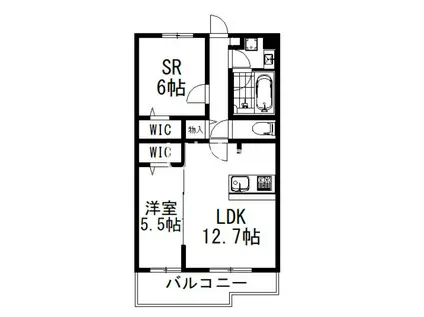 PLUM OWL II(1SLDK/2階)の間取り写真