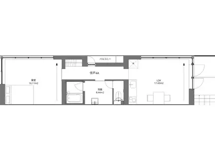TOGGLE南品川(1LDK/4階)の間取り写真