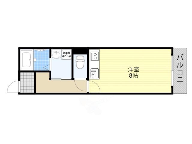 マンション マタージュ(ワンルーム/2階)の間取り写真