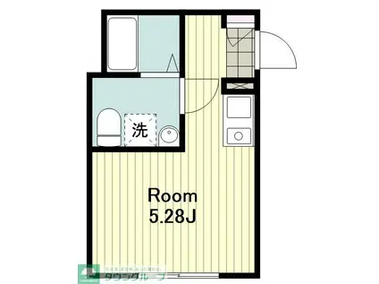 ピカード川崎SIDE A棟(ワンルーム/1階)の間取り写真