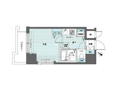 トーシンフェニックス日本橋蛎殻町弐番館(1K/6階)の間取り写真