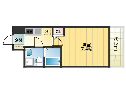 FDS COURT FELICE(1K/4階)の間取り写真