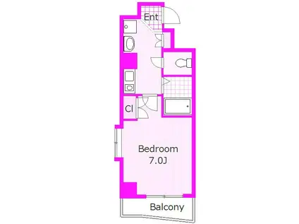 アヴァンツァーレ横浜子安(1K/9階)の間取り写真