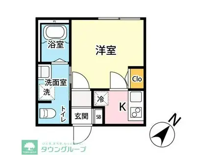 AKRSTAL(1K/3階)の間取り写真