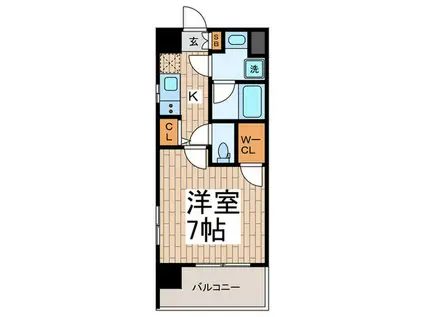 THE FORT RESIDENCES(1K/2階)の間取り写真
