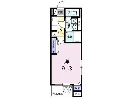 JIN PRECIOUSジン(1K/3階)の間取り写真