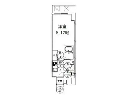 S-FORT桜ノ宮(1K/3階)の間取り写真
