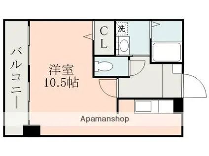 NICEマンション・ST九品寺(ワンルーム/3階)の間取り写真