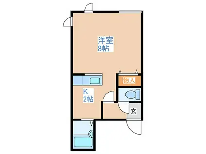 ロイヤルステージ平岸(1K/3階)の間取り写真