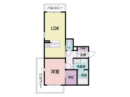 NMAISON デ・パール(1LDK/3階)の間取り写真