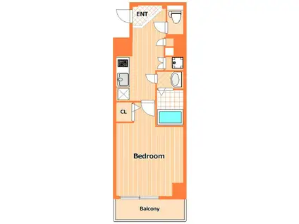 SHOKEN RESIDENCE横浜鶴見(1K/4階)の間取り写真