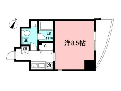 レガーレ クロノス(1K/4階)の間取り写真