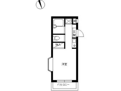 スカイコート西川口第9(ワンルーム/3階)の間取り写真