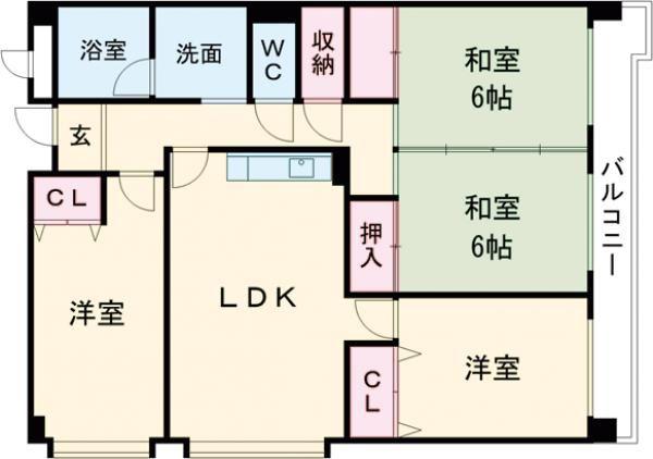 リバーサイド鎌倉(4LDK/4階)の間取り写真