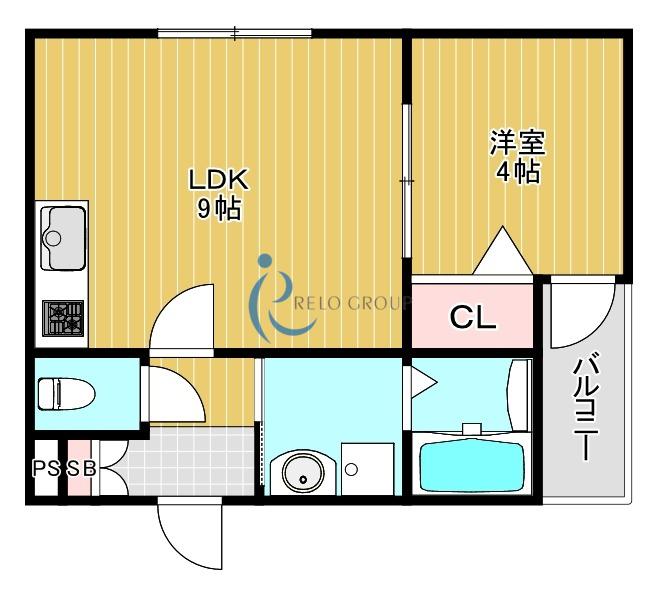 H-MAISON平野IV(1LDK/1階)の間取り写真