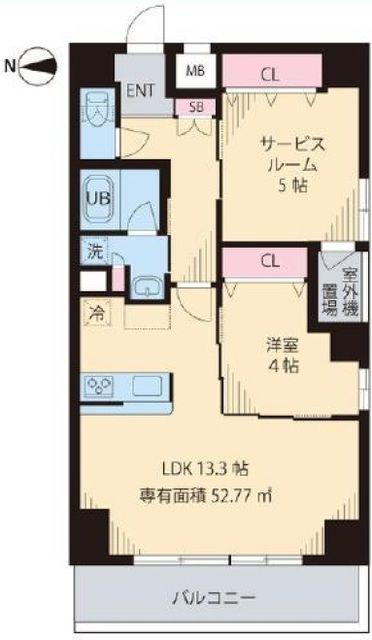 コルザKII(1SLDK/3階)の間取り写真