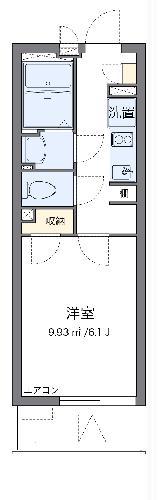 クレイノT HOUSE 浦和(1K/3階)の間取り写真
