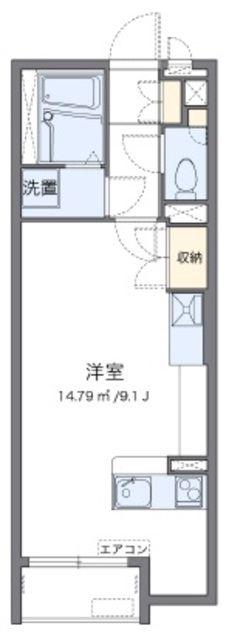 ミランダ奈紗お茶山 57001(ワンルーム/1階)の間取り写真
