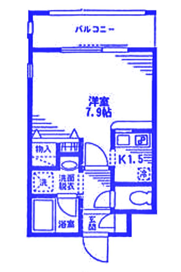 レジデンス花水木(1K/2階)の間取り写真