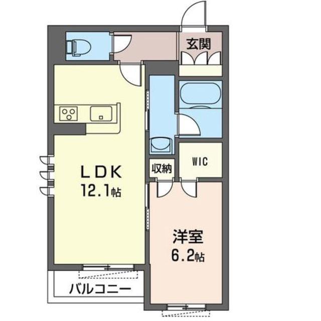 グランルミエール(1LDK/1階)の間取り写真