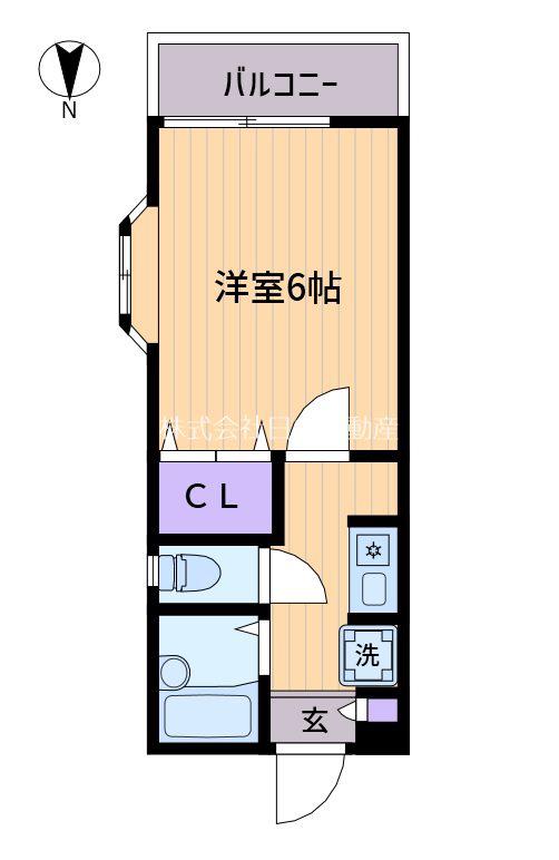 LA CASA FELICE(1K/1階)の間取り写真