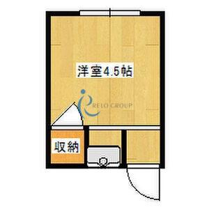 コーポ有楽I(ワンルーム/2階)の間取り写真