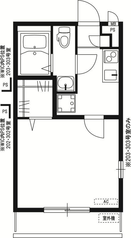 リブリ立花(1K/3階)の間取り写真