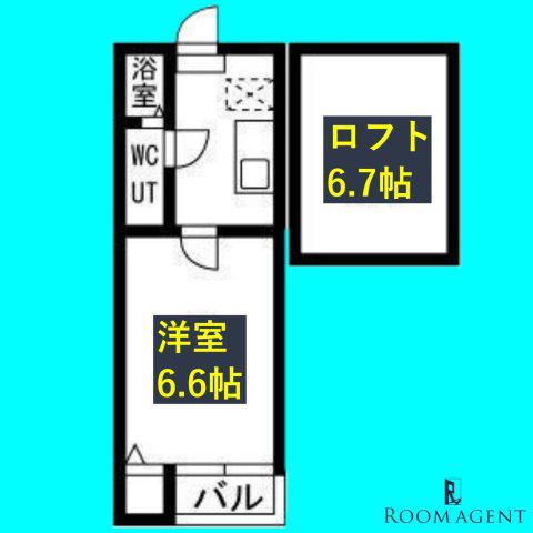 メドラーウエスト(1K/2階)の間取り写真