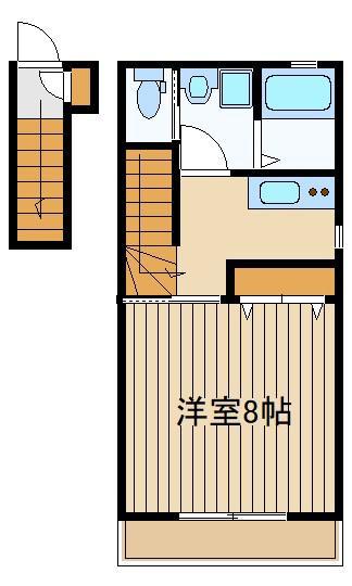 前田パレス(1K/2階)の間取り写真