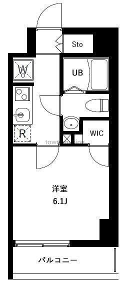 アーバンパークお花茶屋(1K/10階)の間取り写真