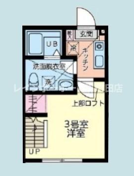 ハレコナ町田(1K/2階)の間取り写真