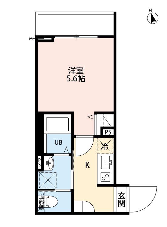 ROBOT HOME 五香II(1K/2階)の間取り写真