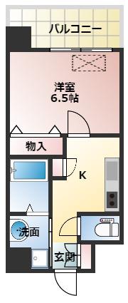 スプランディッド新大阪DUE(1K/8階)の間取り写真