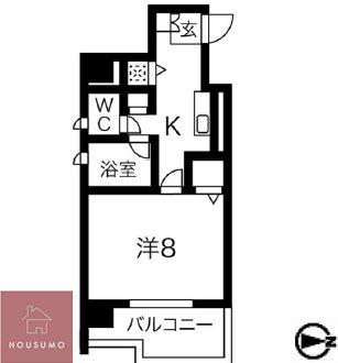 シャルマン新大阪(1K/11階)の間取り写真