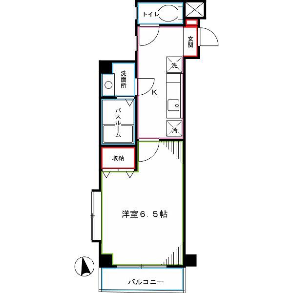 モン・シャトー高円寺北(1K/3階)の間取り写真