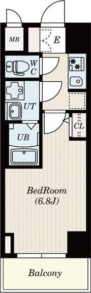 S-RESIDENCE名駅(1K/4階)の間取り写真