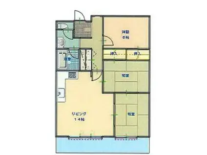ハイツA&G(3LDK/8階)の間取り写真