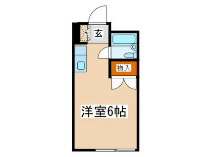 アーバンハウス生田1号館(ワンルーム/1階)の間取り写真