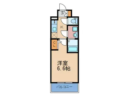 エスリード大阪梅田ウエスト(1K/9階)の間取り写真