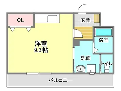 TKマンションIII(ワンルーム/1階)の間取り写真