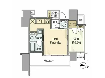 プラウド九段南(1LDK/3階)の間取り写真