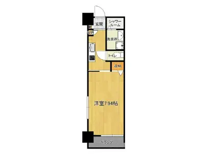 CASA COLINA(1K/5階)の間取り写真