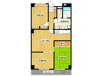 プルミエールつくば(3LDK/1階)の間取り写真