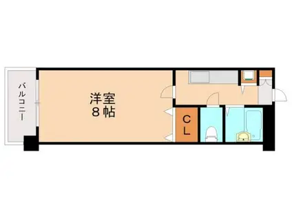 トーカンマンション八千代(1K/2階)の間取り写真