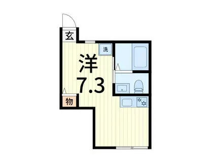 MAISON M(ワンルーム/1階)の間取り写真