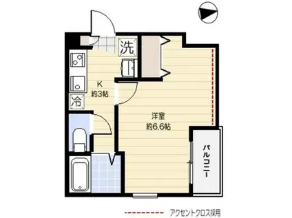 PRIMO AKATSUKA(1K/1階)の間取り写真