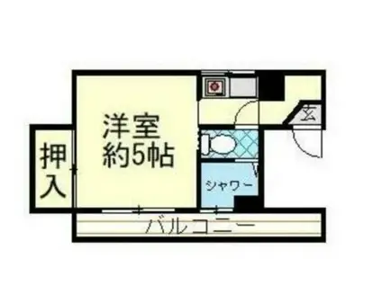 310ビルII(1K/3階)の間取り写真